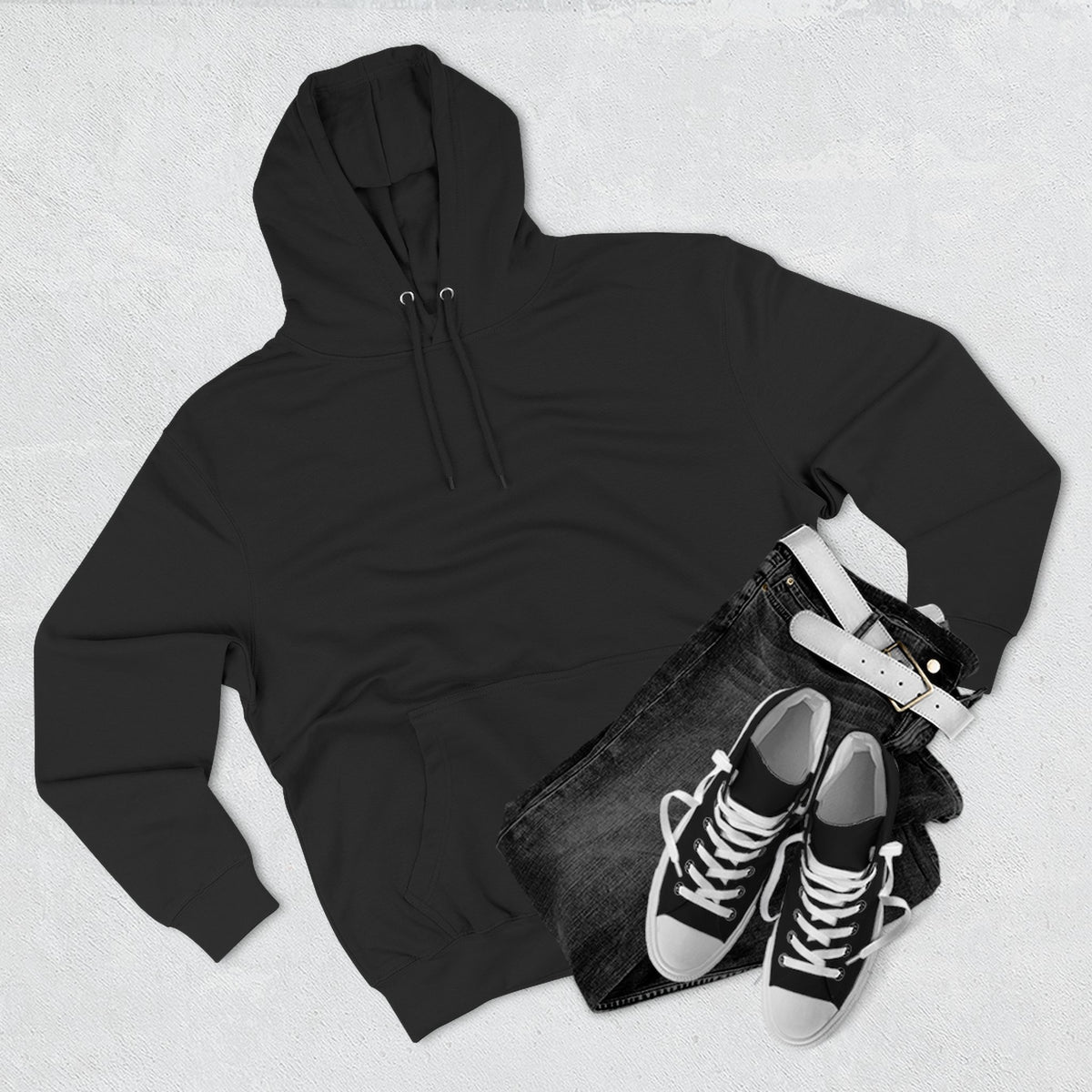 Hutchens Garage Classic Car Three-Panel Fleece Hoodie