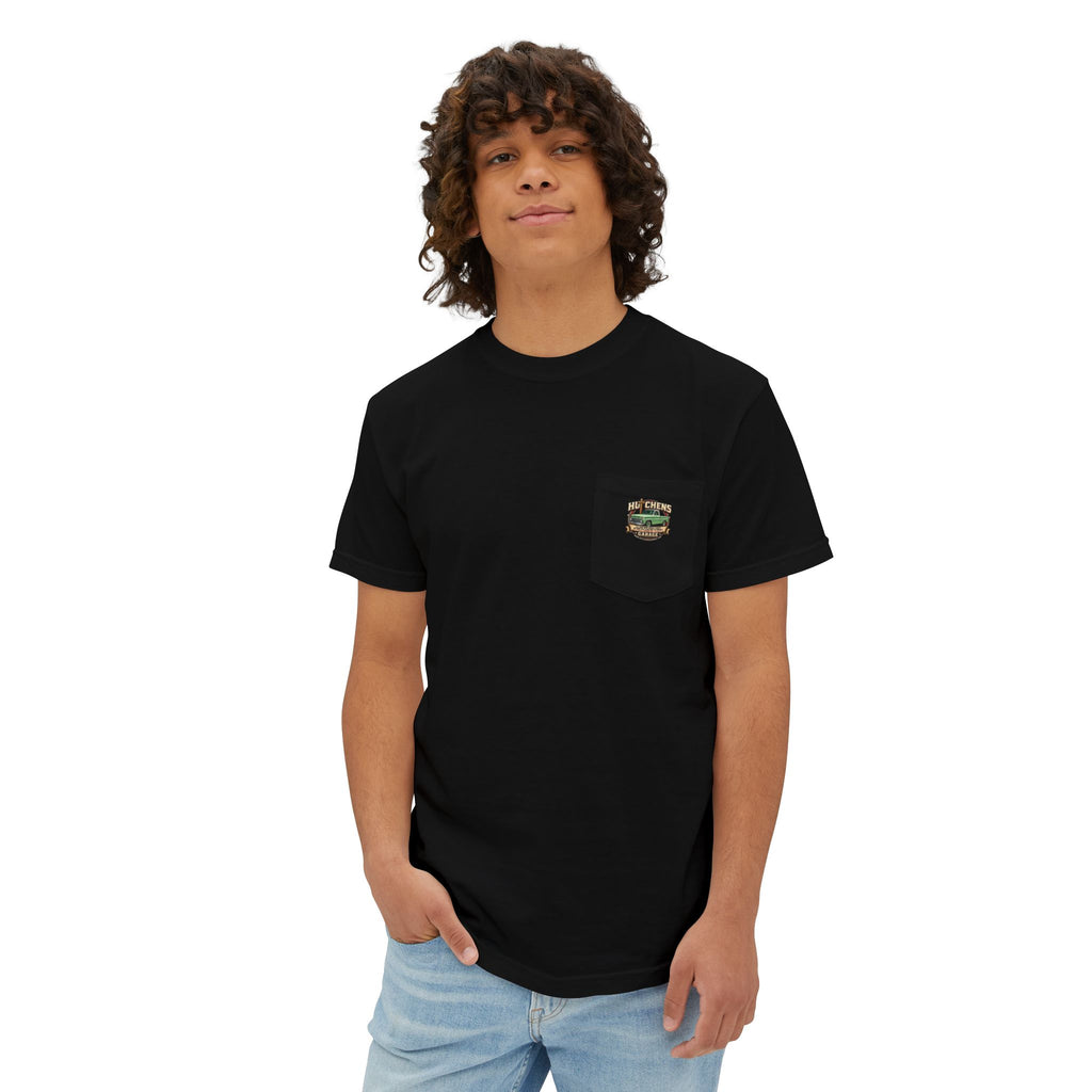 Hutchens garage Garment-Dyed Pocket T-Shirt