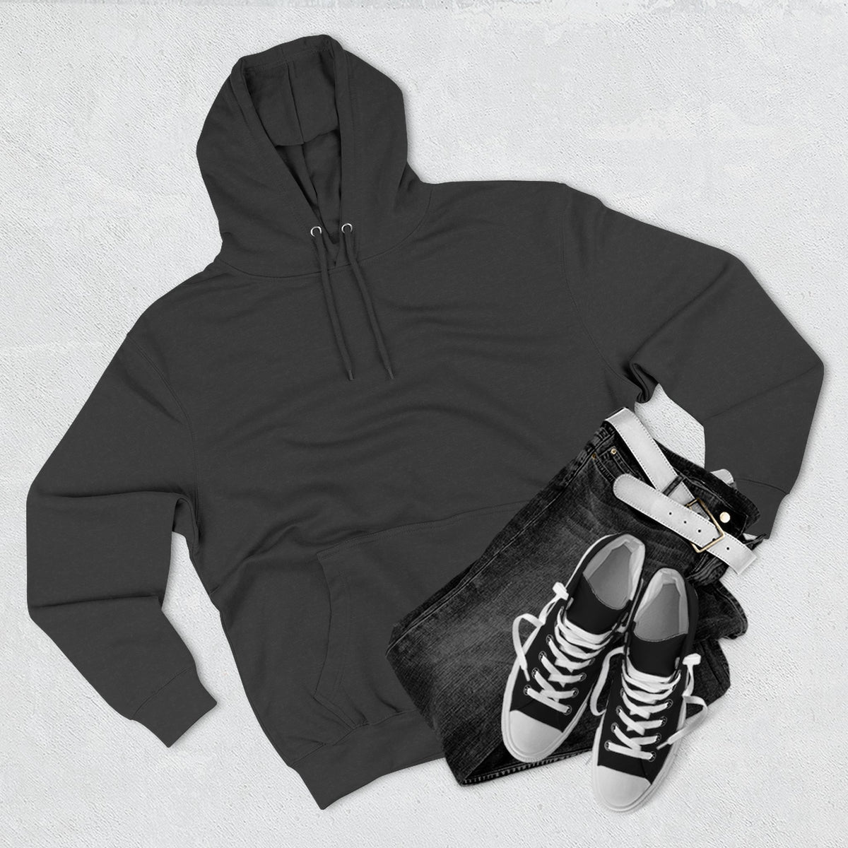 Hutchens Garage Classic Car Three-Panel Fleece Hoodie