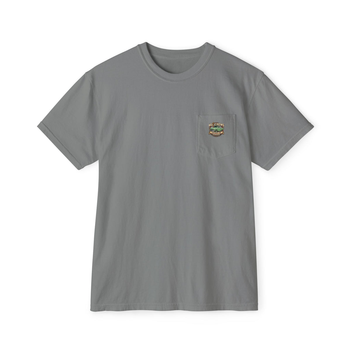 Hutchens garage Garment-Dyed Pocket T-Shirt