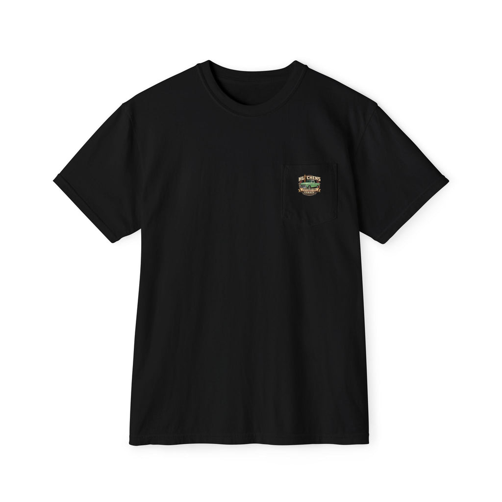 Hutchens garage Garment-Dyed Pocket T-Shirt