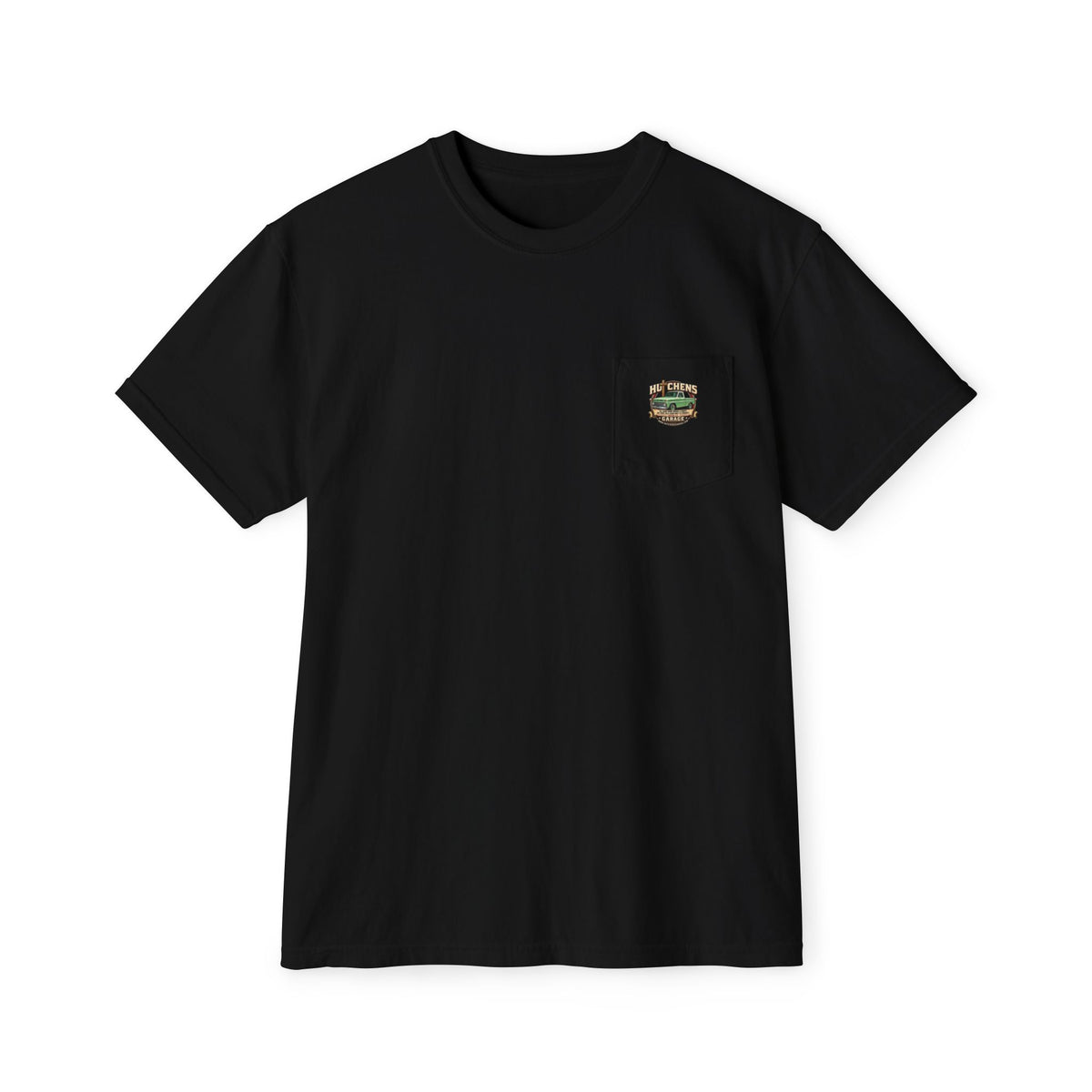 Hutchens garage Garment-Dyed Pocket T-Shirt
