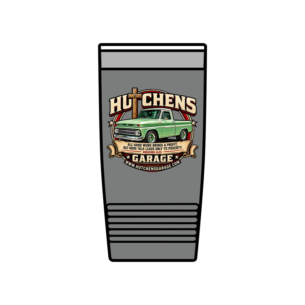 Hutchens Garage Insulated Tumbler, 20oz